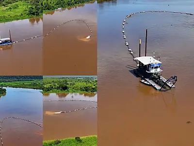 Dnit inicia dragagem no trecho de menor tráfego do Rio Paraguai