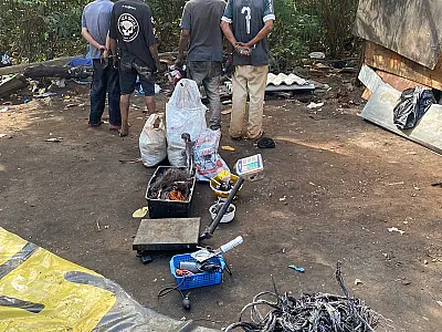 Polícia Civil prende quadrilha por receptação qualificada de fios de cobre em Campo Grande