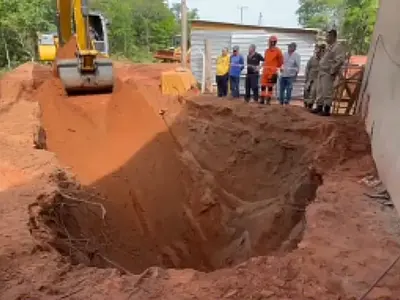 Trabalhador morre soterrado durante escavação de fossa em obra na saída para Três Lagoas