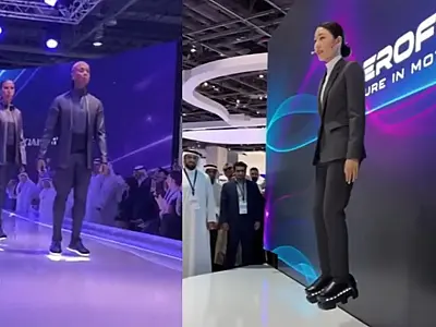 Vídeos virais de sapatos voadores "Aerofoot" são desmascarados como criação de IA