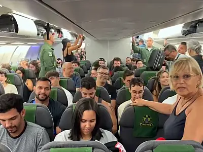 4º voo de repatriação trás 207 brasileiros de Israel para o Rio de Janeiro