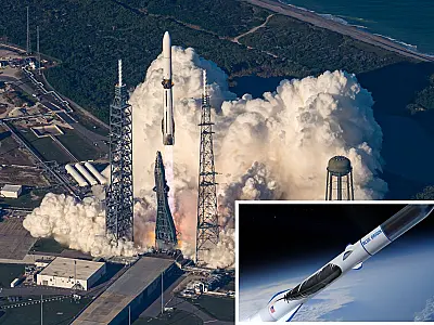 Blue Origin de Jeff Bezos marca feito histórico com pouso do New Glenn após missão da NASA a Marte