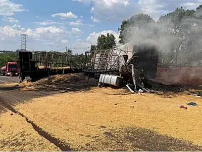 Tragédia na BR-163: Colisão e incêndio causam mortes e feridos graves
