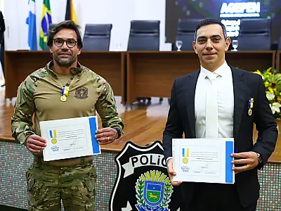 Titulares da Polícia Civil e GARRAS Recebem Medalha Patrono Penitenciário 'Senador Ramez Tebet'