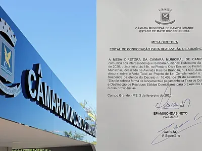 Audiência pública sobre veto ao reajuste da taxa do lixo será realizada à noite, decide Câmara
