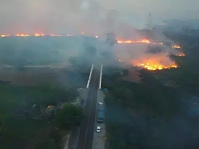 Alerta na BR-262: Risco de incêndios interdita trecho e preocupa autoridades