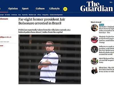Prisão de Bolsonaro ganha destaque na imprensa internacional