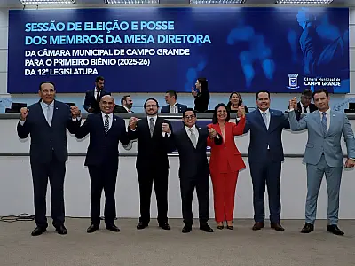 Com o apoio unânime, Papy assume presidência da Câmara Municipal de Campo Grande