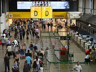 Passagens aéreas caem 17,73%, diz IBGE