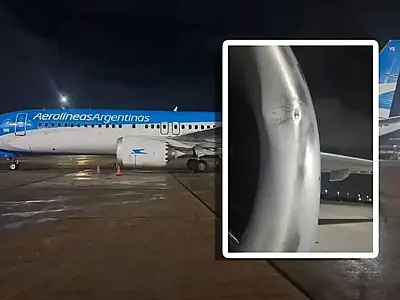 Drone atinge avião argentino que realizava viagem para o Rio de Janeiro