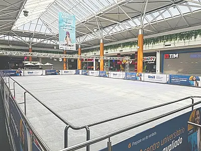 Campo Grande entra no clima do inverno com pista de patinação no gelo