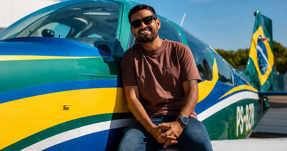 Piloto de MS inicia volta ao mundo em avião monomotor e percorrerá 50 países