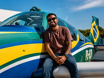 Piloto de MS inicia volta ao mundo em avião monomotor e percorrerá 50 países