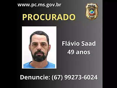 Polícia Civil de MS procura suspeito de duplo homicídio em Campo Grande