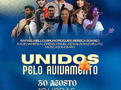 Festival Unidos pelo Avivamento reúne grandes nomes da música gospel em Terenos
