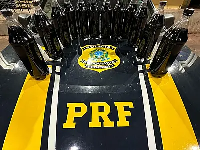 Cocaína dissolvida em suco de uva  é interceptada em rodovia de Mato Grosso do Sul
