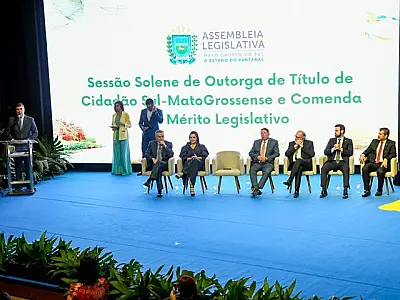 Homenagem reconhece contribuições ao desenvolvimento de Mato Grosso do Sul