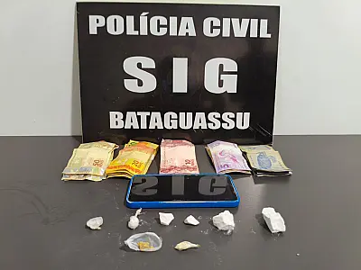 Polícia Civil prende suspeito apelidado de "Rei do Pó" em Bataguassu