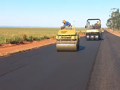Pavimentação da MS-352 em Terenos impulsiona o desenvolvimento local