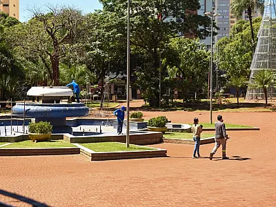 Campo Grande em Movimento: Revitalização do Chafariz da Praça Ary Coelho é iniciada