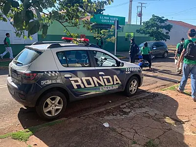 Ronda Escolar da PM realiza apreensões e reforça segurança nas escolas de Campo Grande