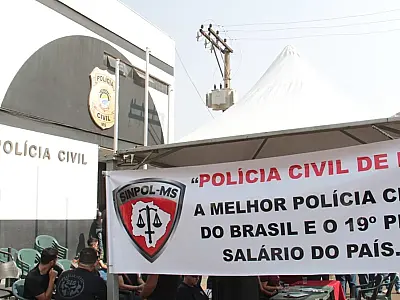 Greve dos Policiais Civis em MS é suspensa por decisão judicial