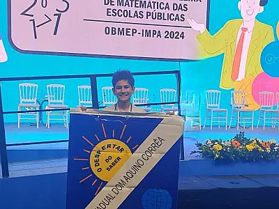 Estudante de Amambai ganha medalha de ouro na Olimpíada Brasileira de Matemática