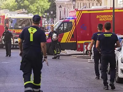 Desabamento parcial de prédio em Madri deixa três feridos, um em estado grave