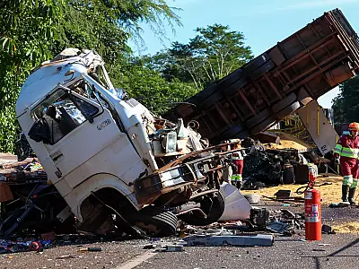 Ultrapassagem imprudente de carreta com porcos resulta em cinco mortes na BR-163
