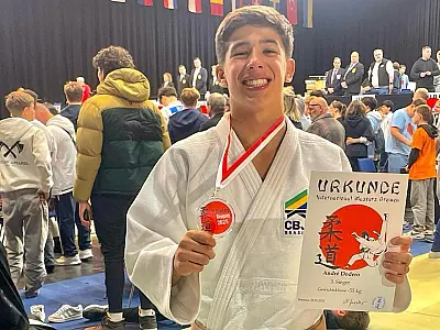 Judoca sul-mato-grossense conquista medalha em torneio internacional na Alemanha