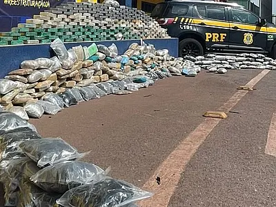 Fronteira sob alerta: PRF apreende 452 Kg de drogas em Corumbá