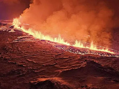 Nova erupção na Islândia desafia defesas e desloca população de Grindavik
