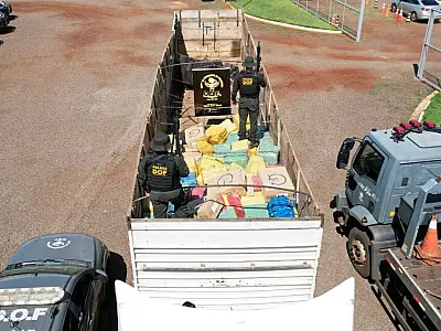 Operação policial: Toneladas de maconha são encontradas em carga de soja em MS