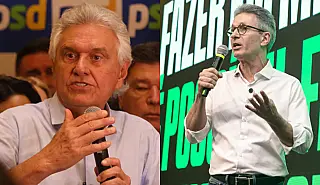 Caiado e Zema intensificam críticas a Lula e Flávio Bolsonaro no início da campanha