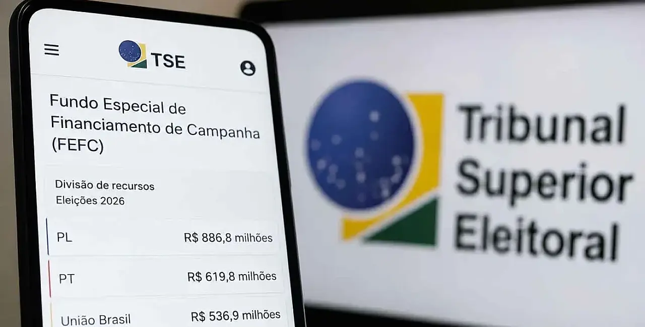 TSE libera R$ 2,3 bilhões do Fundo Eleitoral para campanhas de 2026