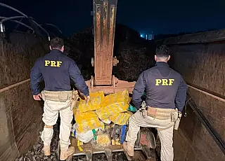 Motorista é preso com 3,4 toneladas de maconha escondidas sob carga de pneus