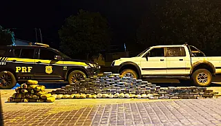 PRF apreende drogas em caminhonete que seguia do Pantanal para Campo Grande