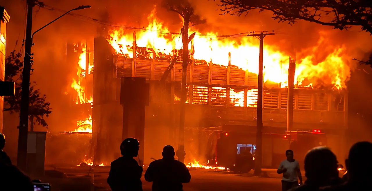 Após ato pró-Lula e contra Flávio Bolsonaro, UFPE é incendiada; fogo destrói 20 anos de pesquisas e causa prejuízo de R$ 100 milhões