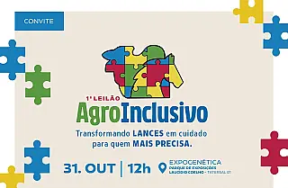 Leilão Agro Inclusivo reúne doações de gado em prol de 11 instituições de Campo Grande